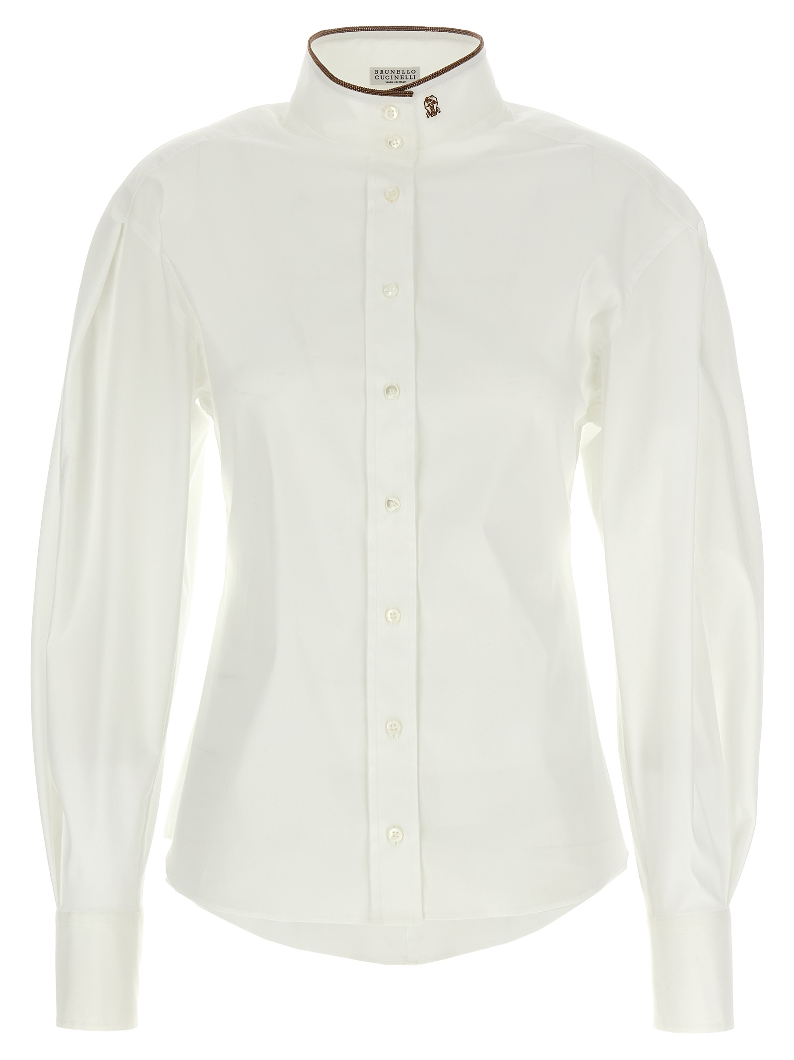 'Shiny Collar Detail' shirt