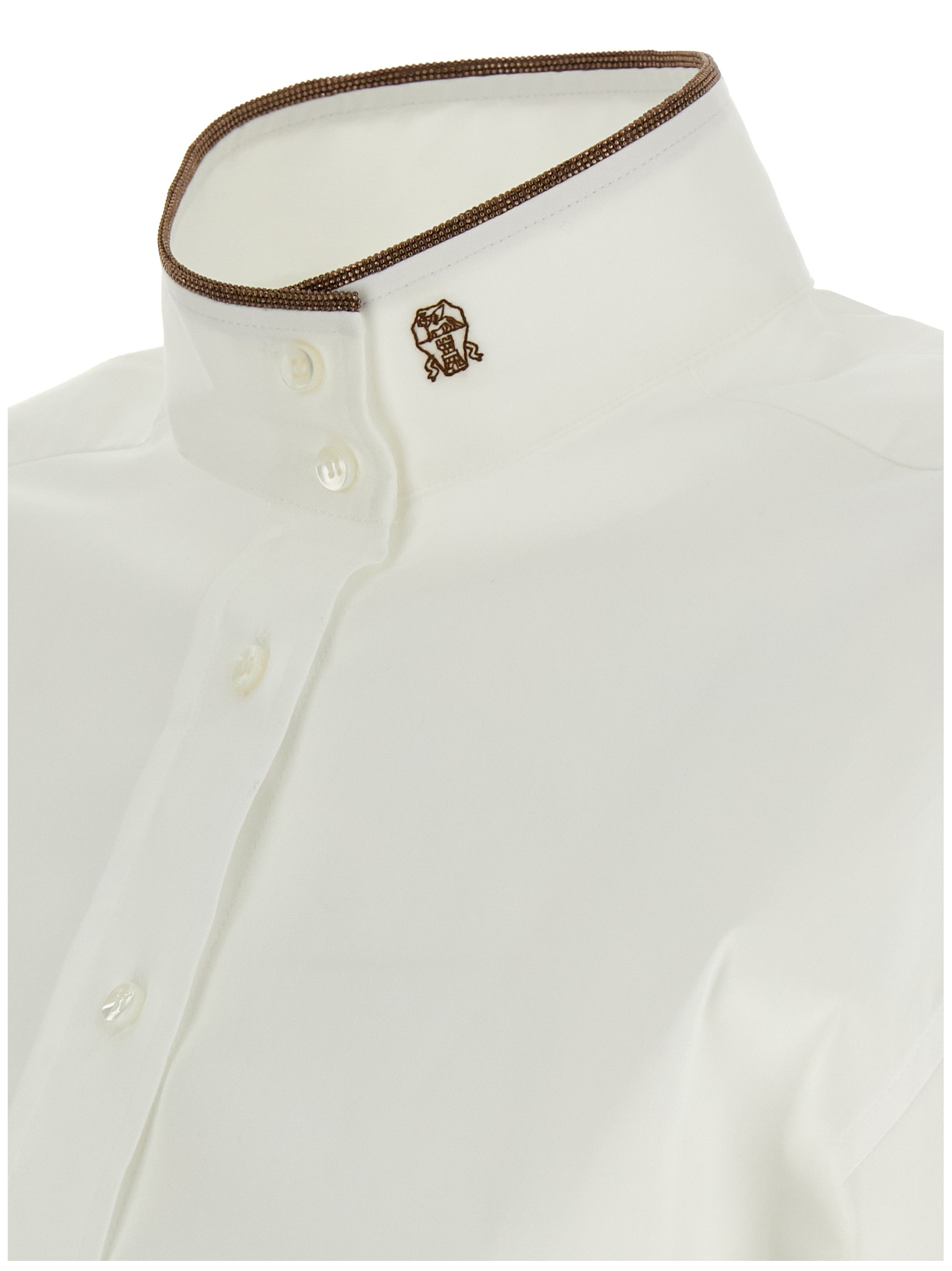 'Shiny Collar Detail' shirt - immagine 4