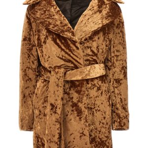 'Crushed velvet' coat