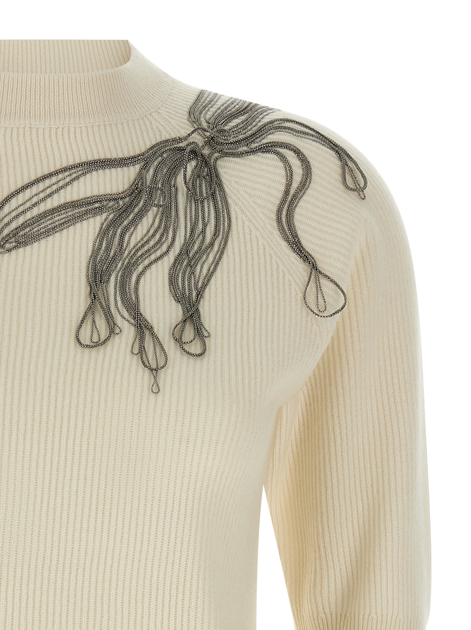 'Shiny Flower Embroidery' sweater - immagine 3