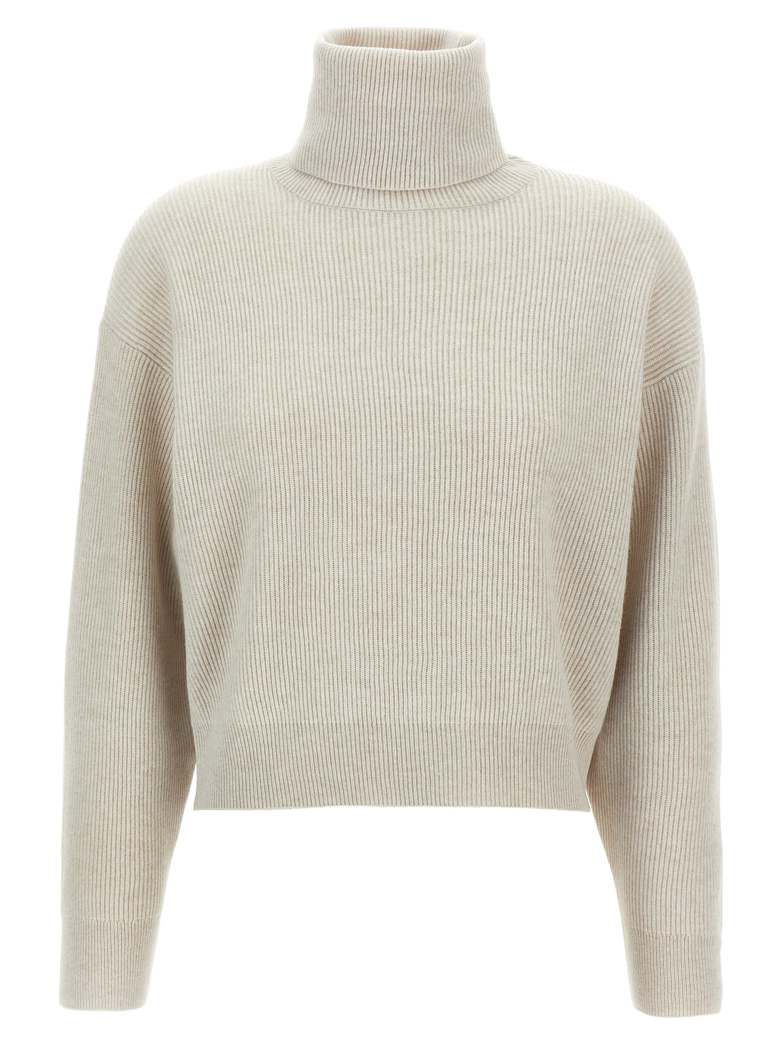 Ribbed turtleneck sweater