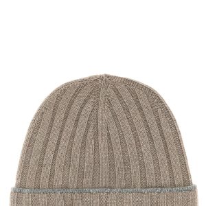 Cashmere turn-up beanie