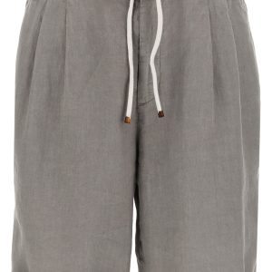Linen bermuda shorts