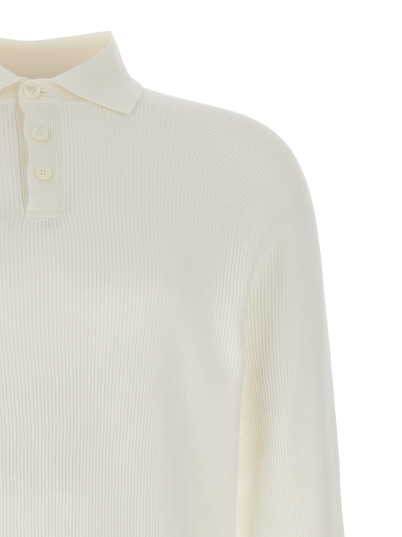 Ribbed polo shirt - immagine 3