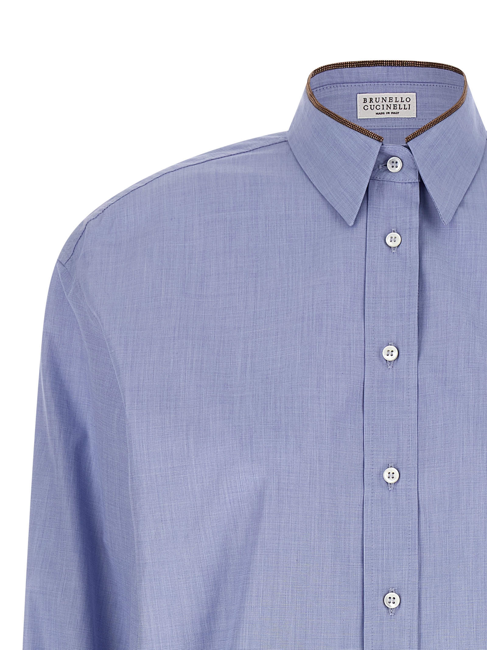 'Shiny Collar Detail' shirt - immagine 3