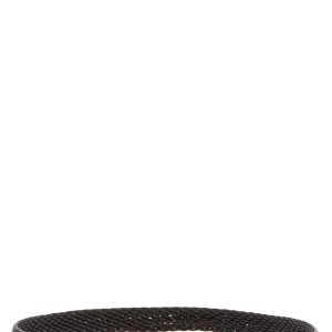 Braided leather belt