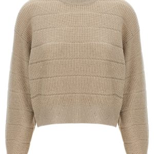 'Rustic Dazzling Net' cropped sweater
