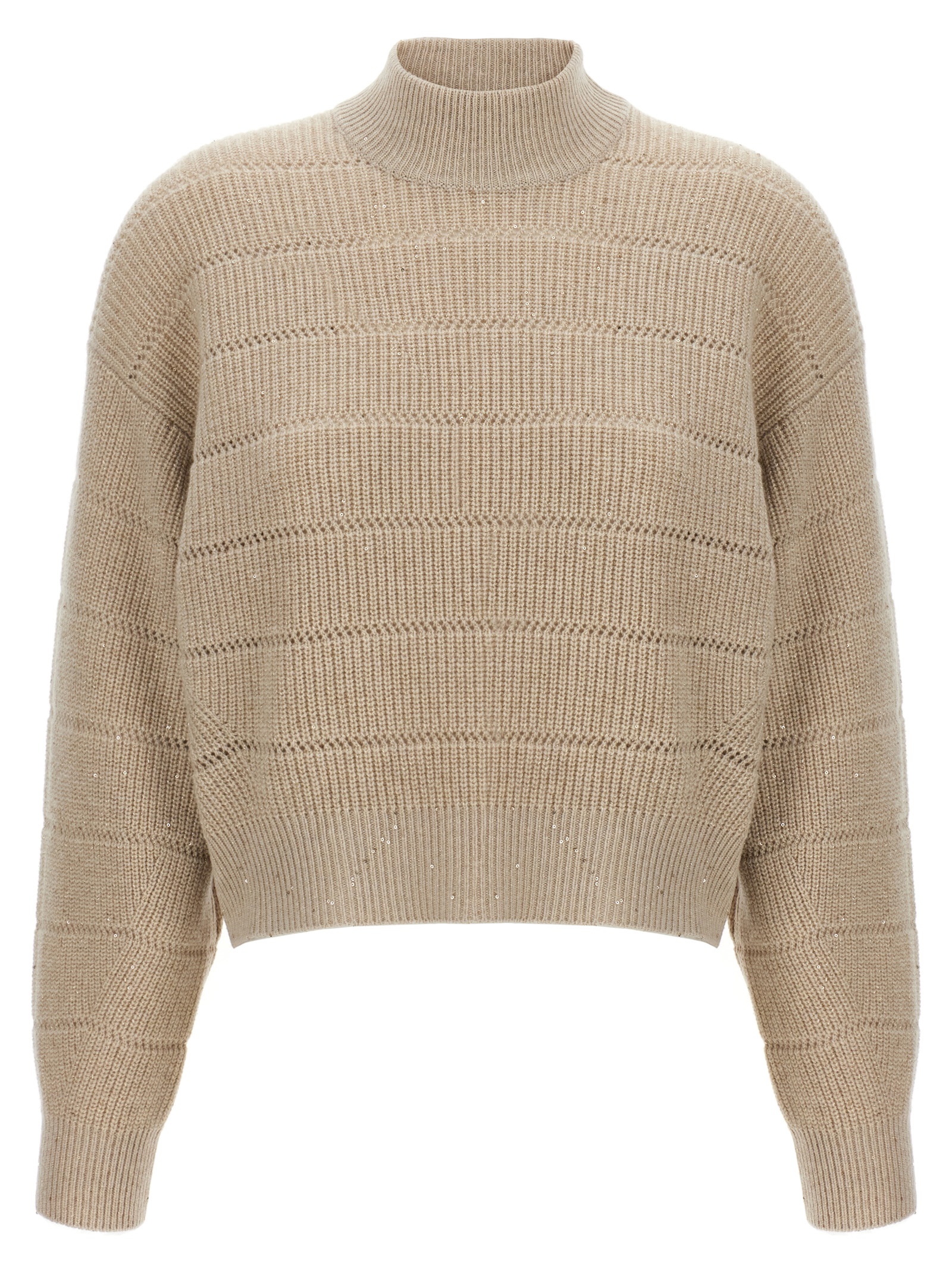 'Rustic Dazzling Net' cropped sweater