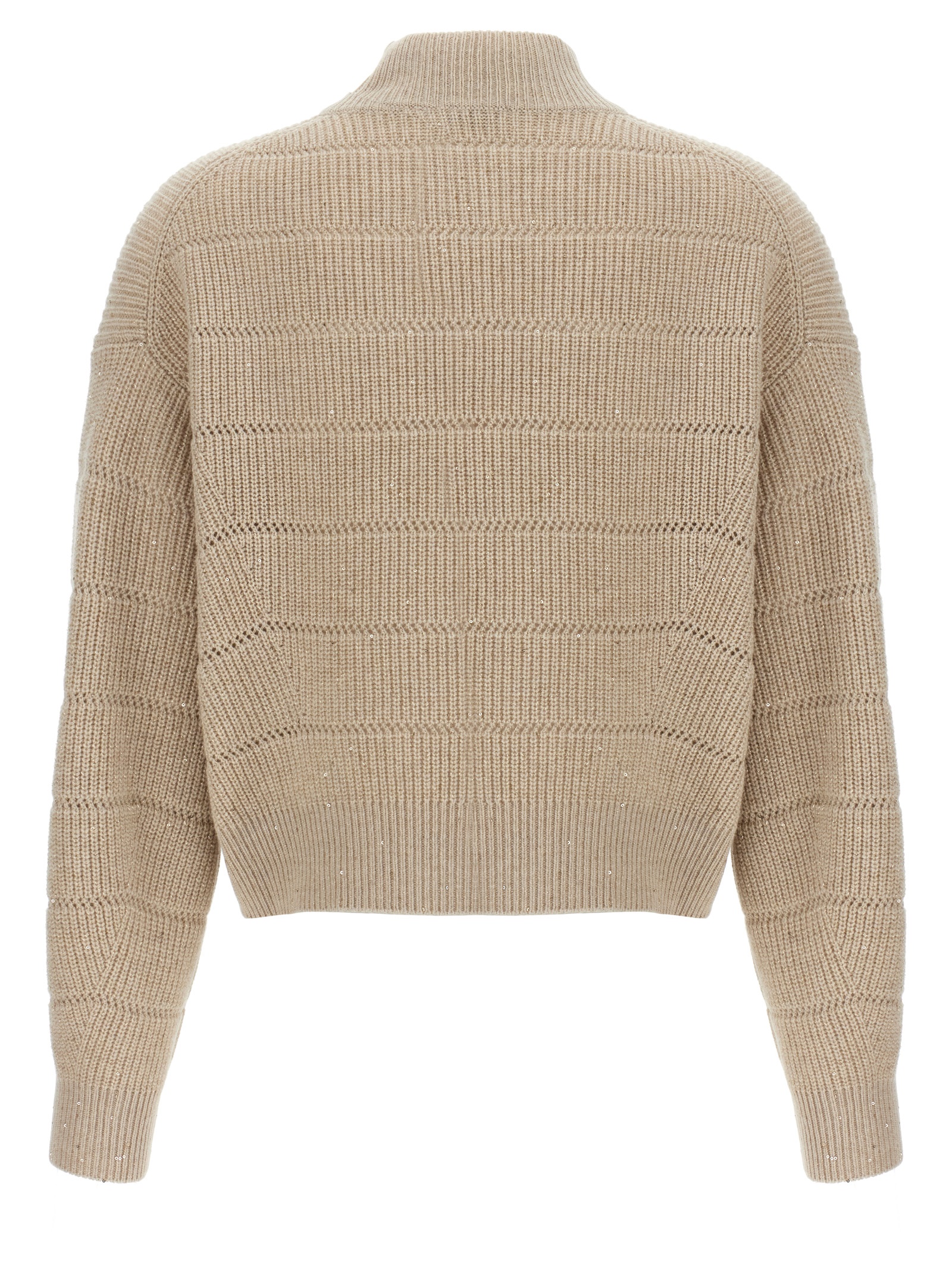 'Rustic Dazzling Net' cropped sweater - immagine 2