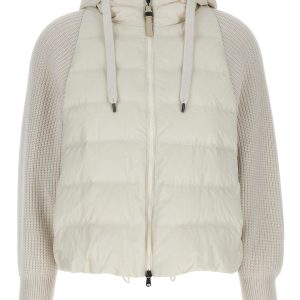 Two-material puffer jacket