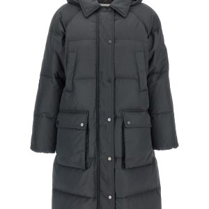 'Shiny Zipper Pull' down jacket