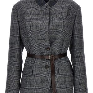 Monile houndstooth blazer