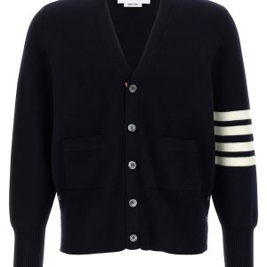 '4-Bar' Wool cardigan