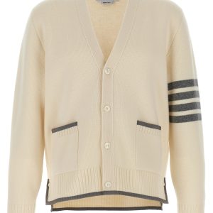 '4-Bar' Wool cardigan