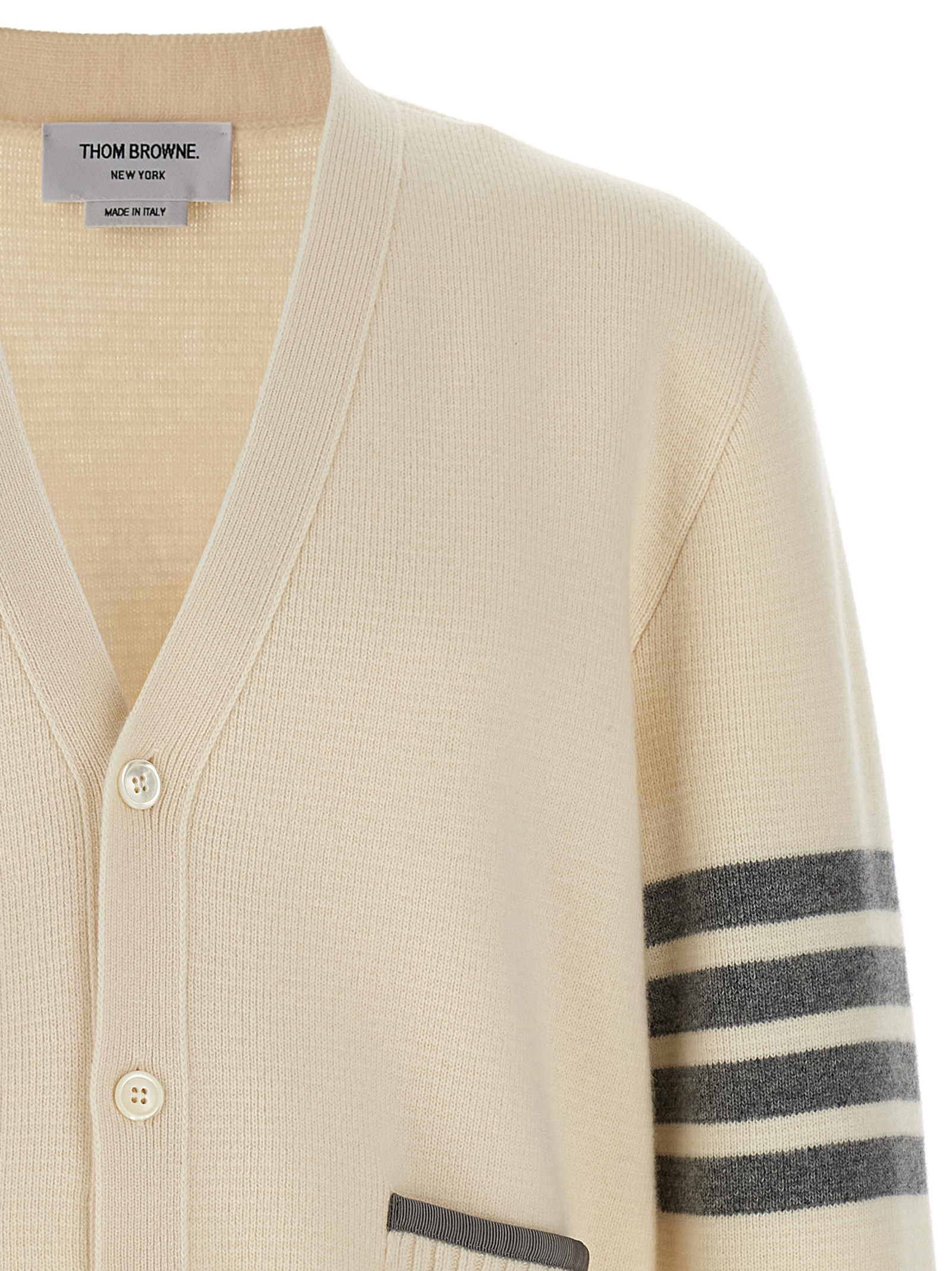 '4-Bar' Wool cardigan - immagine 3
