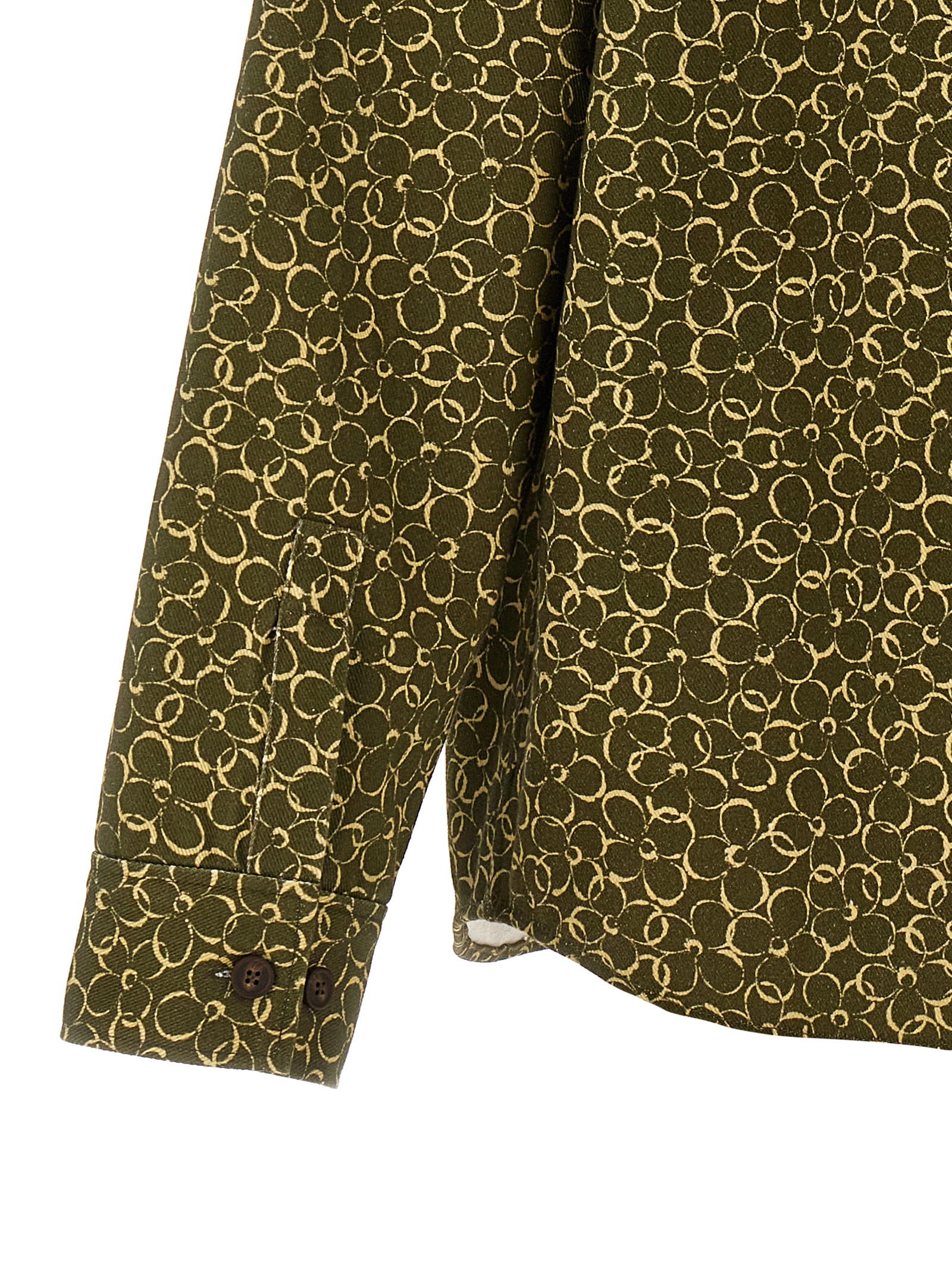 Floral print overshirt - immagine 4