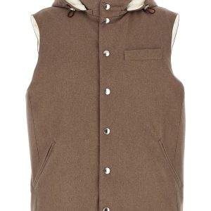 Padded wool vest