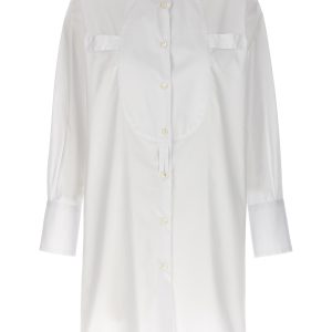 Long plastron tuxedo shirt