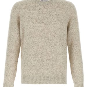 Buttoned yarn sweater