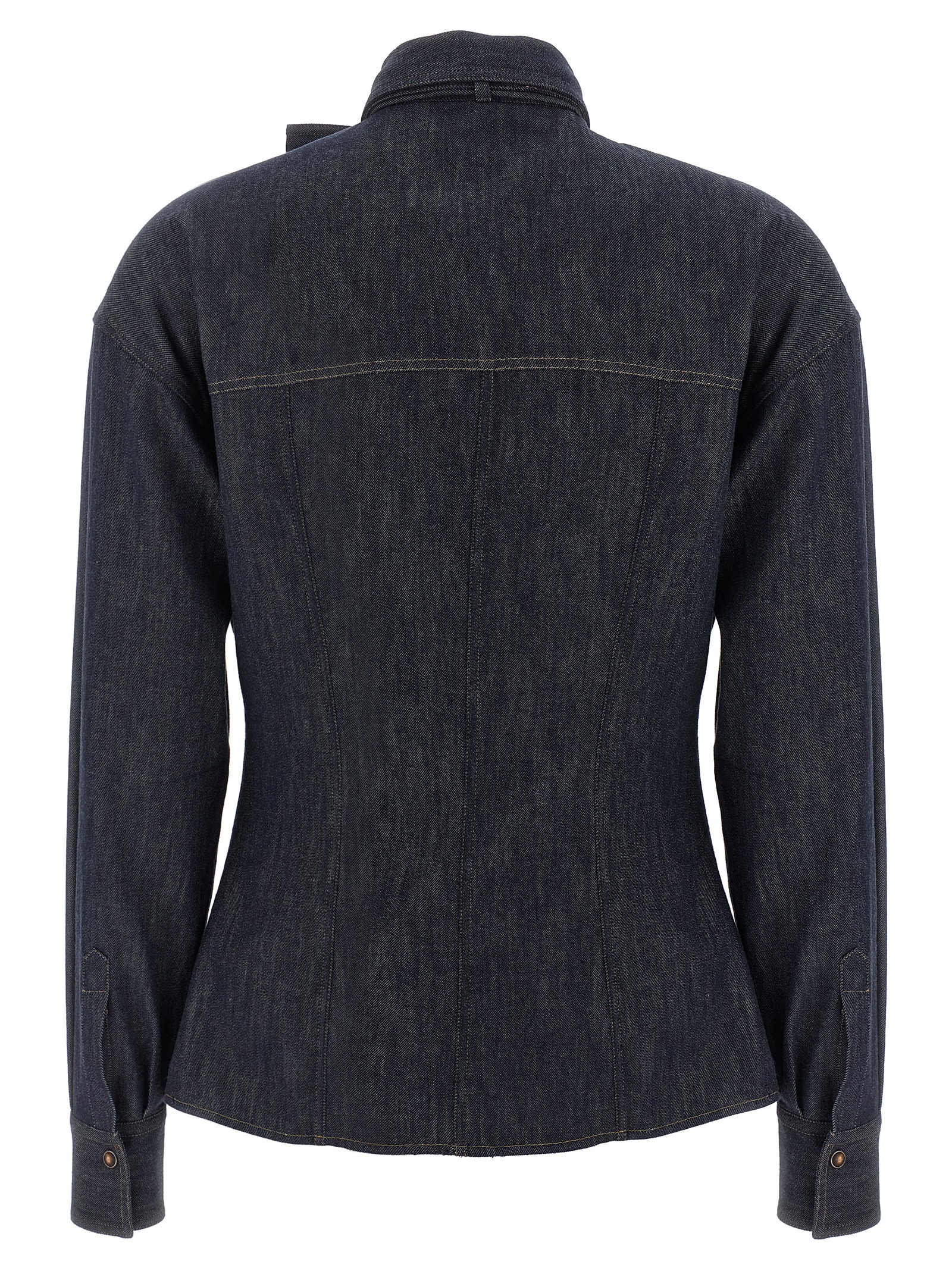 'Shiny Flap Detail' shirt - immagine 2