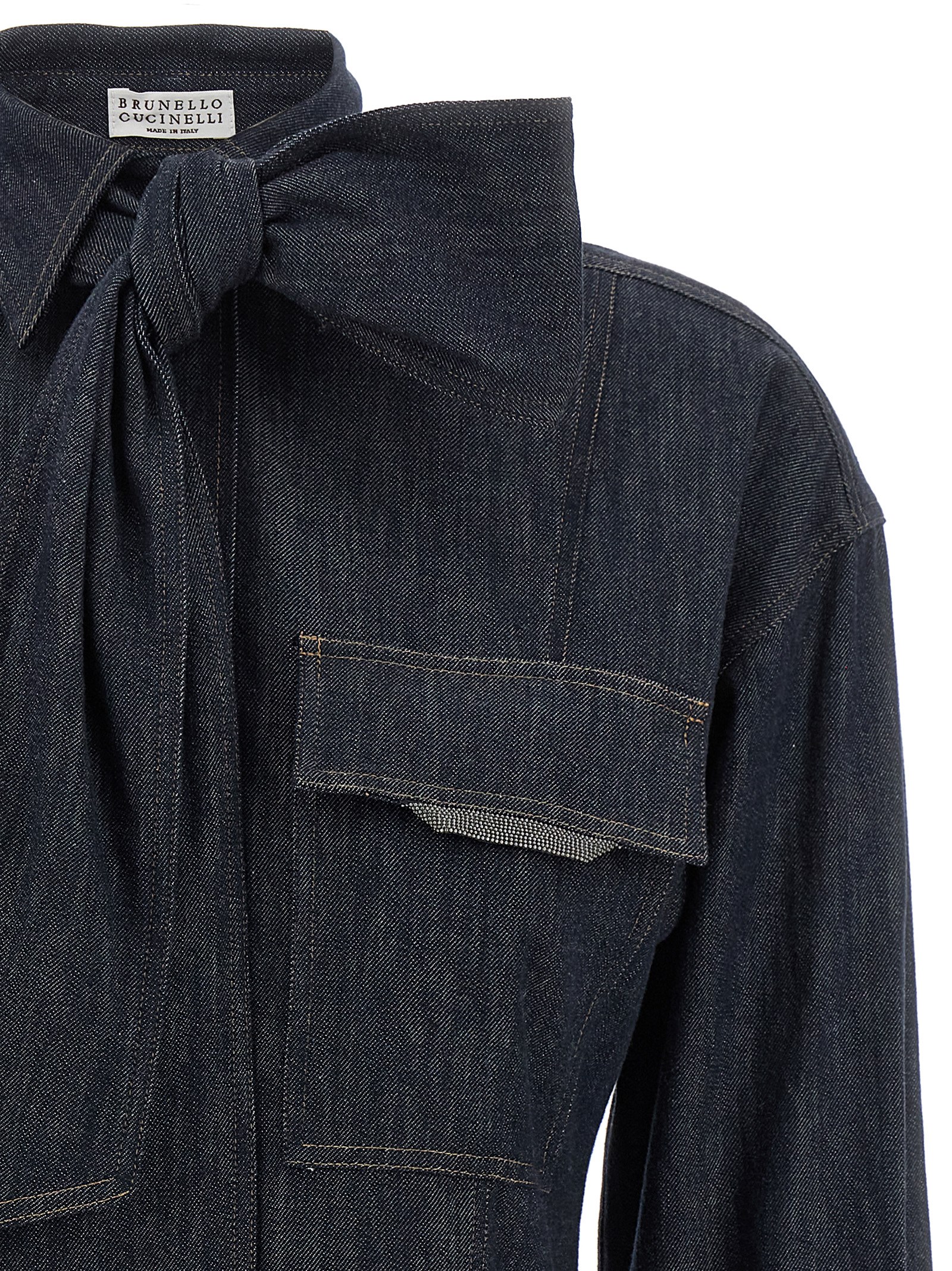 'Shiny Flap Detail' shirt - immagine 3