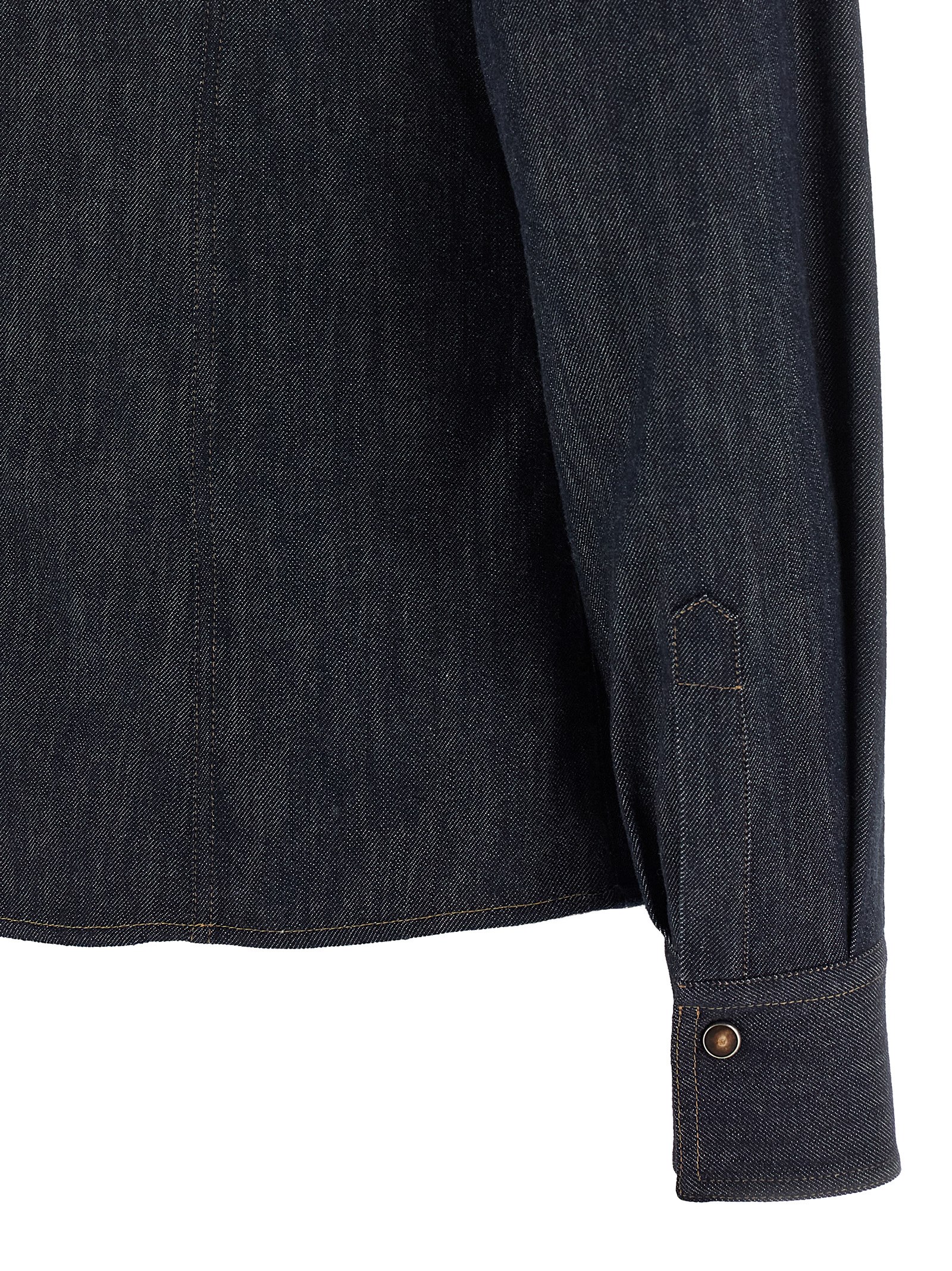 'Shiny Flap Detail' shirt - immagine 4