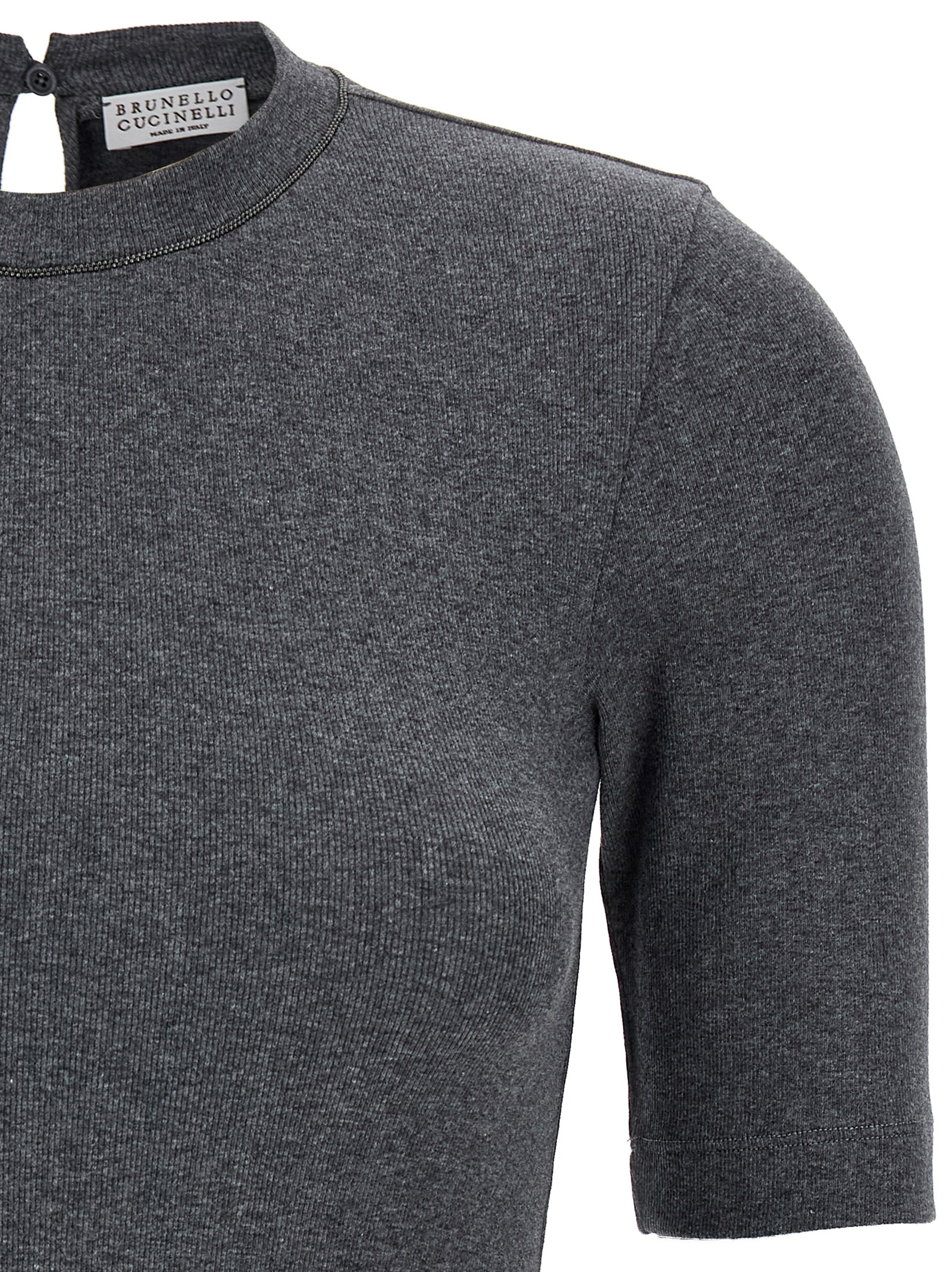 Monile ribbed T-shirt - immagine 3