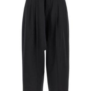 Belt wool pants