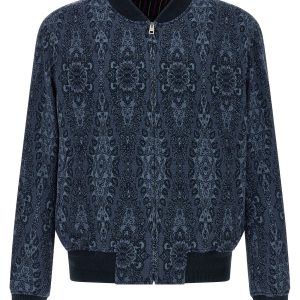 Jacquard bomber jacket