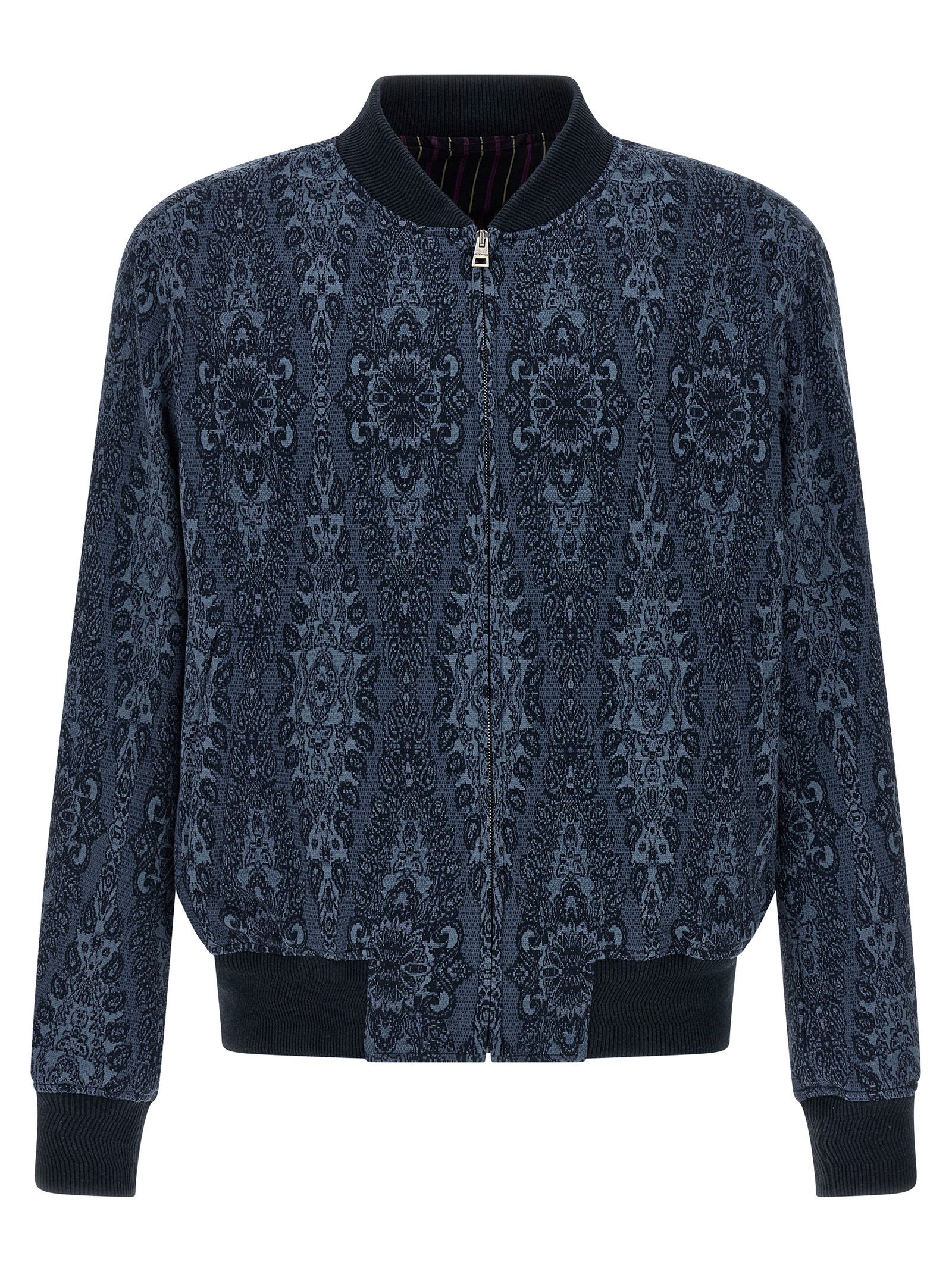 Jacquard bomber jacket