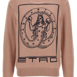 Logo embroidery sweater