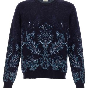 Paisley wool sweater