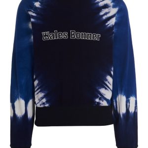 Logo embroidery tie dye sweatshirt