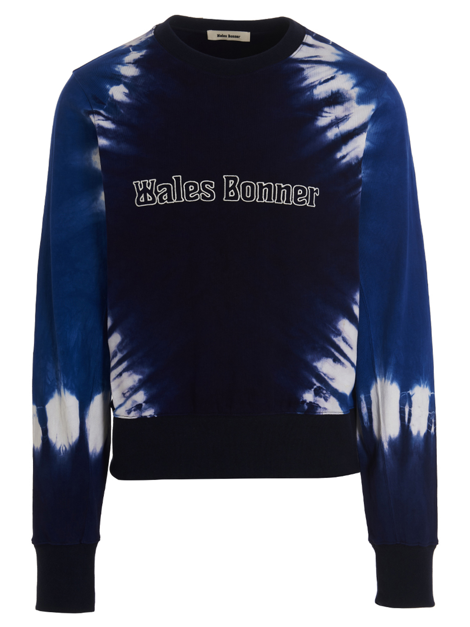Logo embroidery tie dye sweatshirt