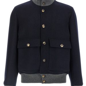 Wool bomber jacket