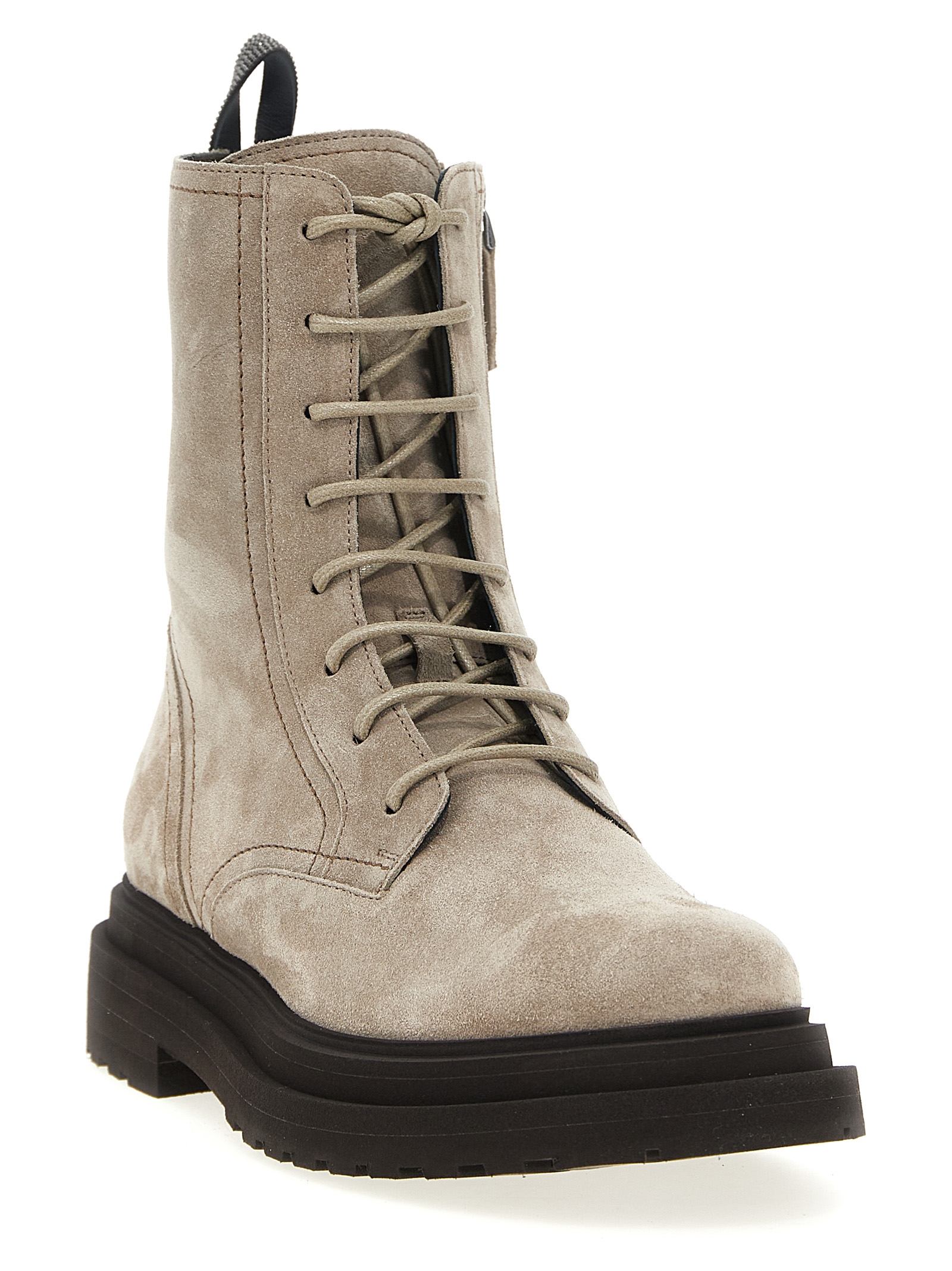 Suede combat boots Monile - immagine 2