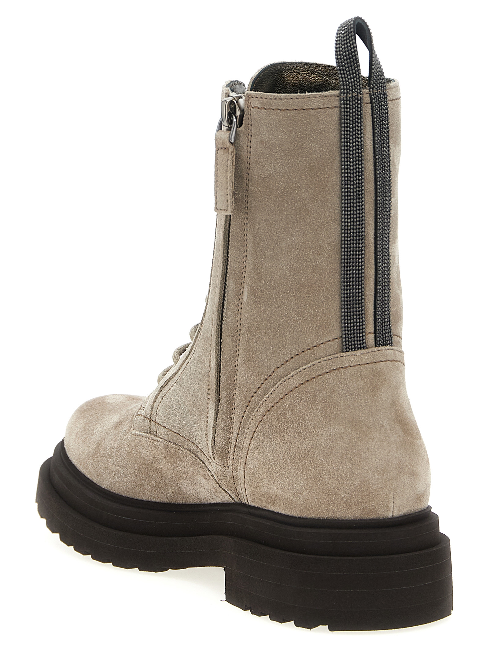 Suede combat boots Monile - immagine 3