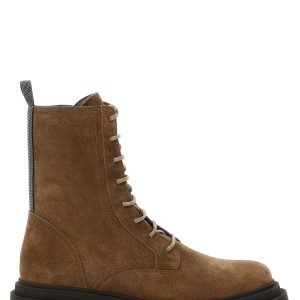 Suede combat boots Monile