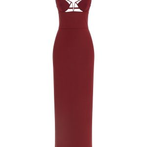 'V-Wire Bra Maxi' dress
