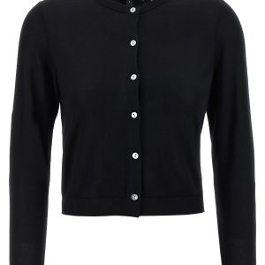 Wool cropped cardigan