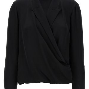 'PK Label Wrap' blouse