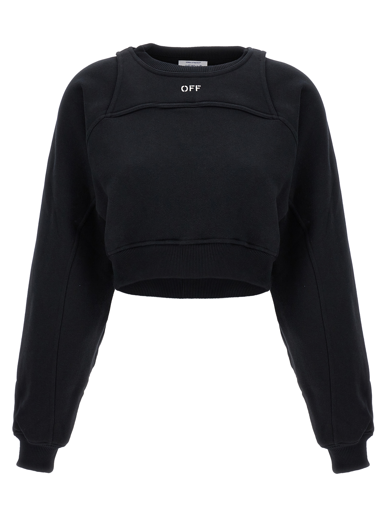 Logo embroidery sweatshirt
