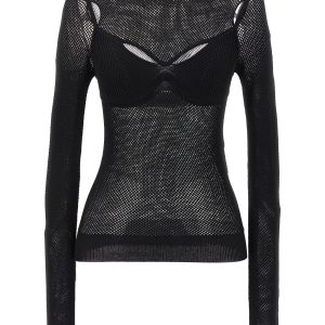 'Net Arrow Bralette' top