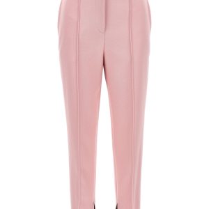 Gabardine nattè trousers