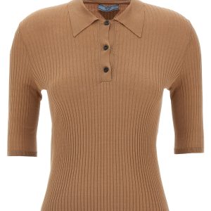 Knitted polo shirt