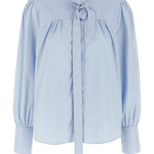 Lavallière collar shirt