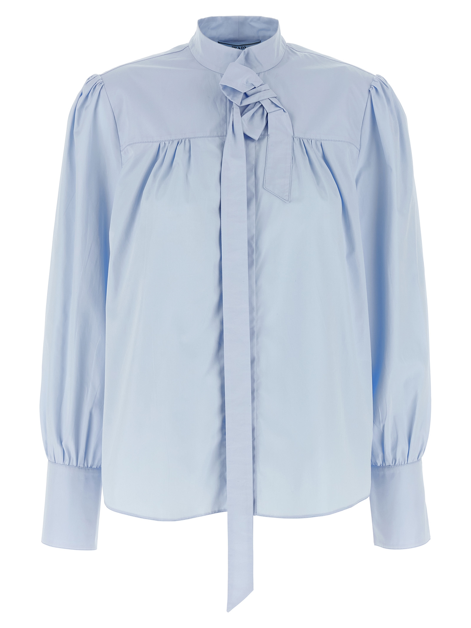 Lavallière collar shirt
