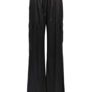 Cargo silk pants