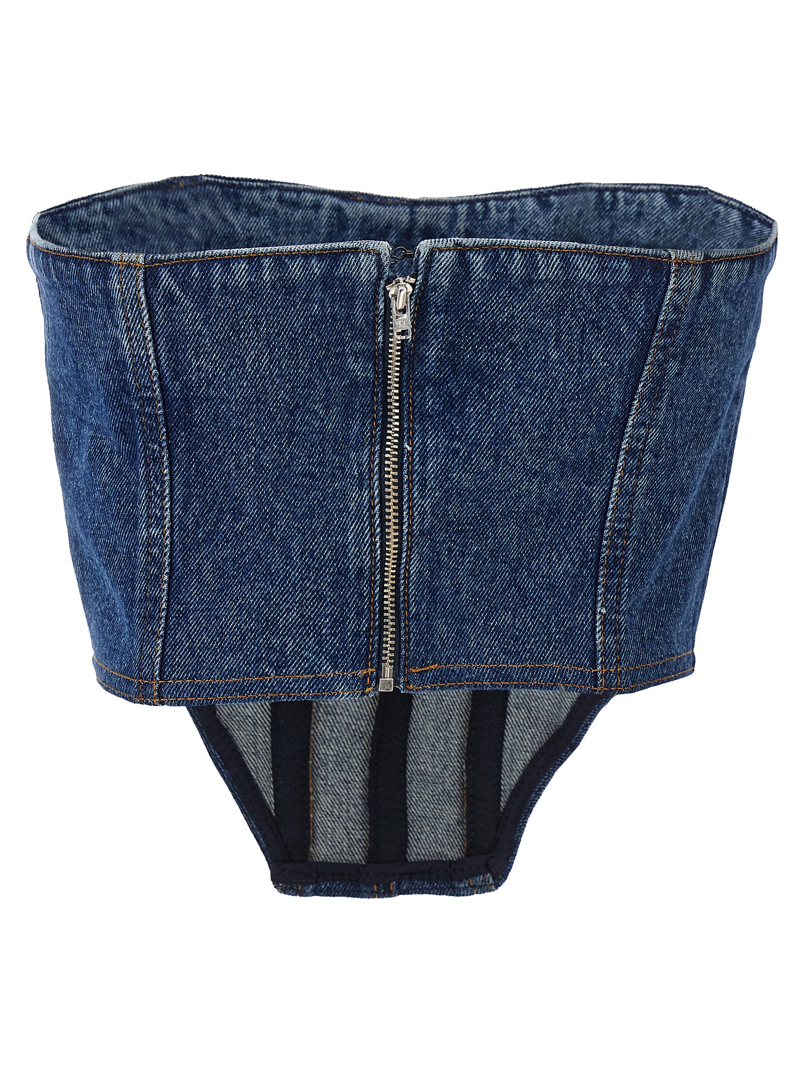 Denim bustier top - immagine 2