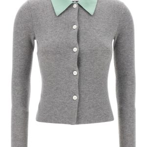 'Grey Merino Wool' cardigan